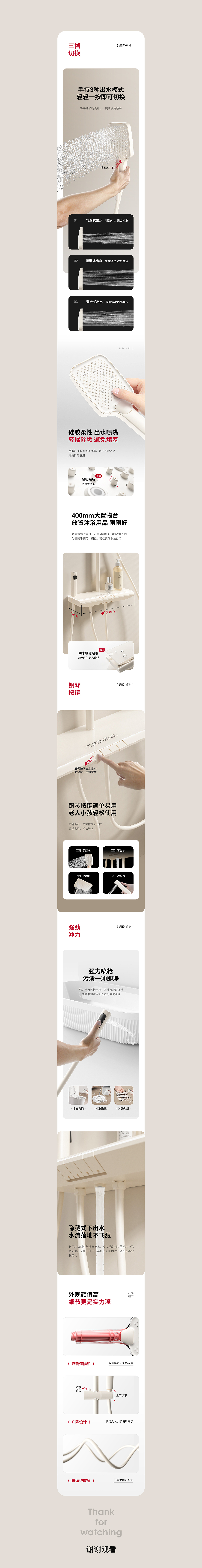 花洒/淋浴房详情页