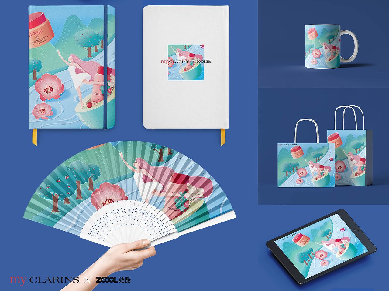 「好食肌長(zhǎng)綻放」myCLARINS|自然奇幻之旅（圖ZMzQ3MzQyMzEy） - 海報(bào) - 站酷設(shè)計(jì)師半夢(mèng)丫原創(chuàng)素材 - 站酷ZCOOL