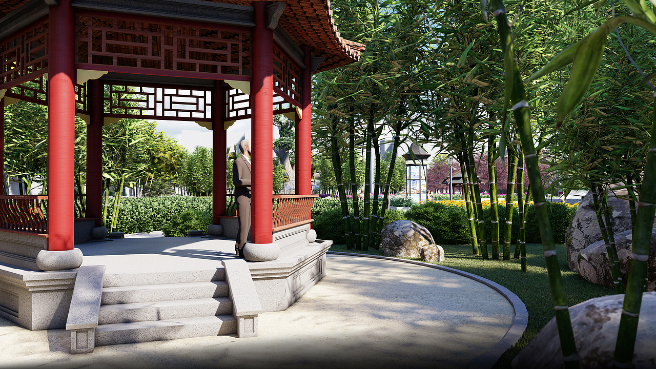 中式/欧式/城市公园（图ZMzAzNDU0OTg4） - 景观设计 - 站酷设计师三更尽原创素材 - 站酷ZCOOL
