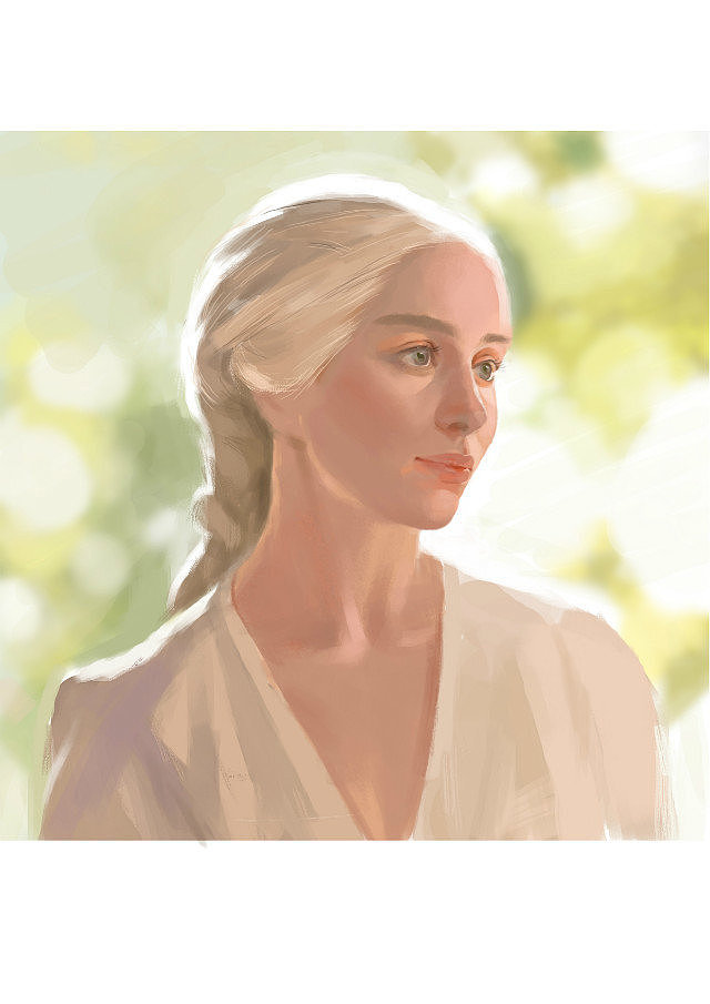 画了一张龙妈的照片