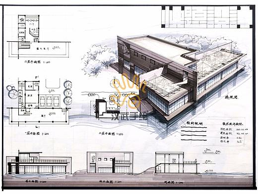 建筑设计考研手绘快题模板