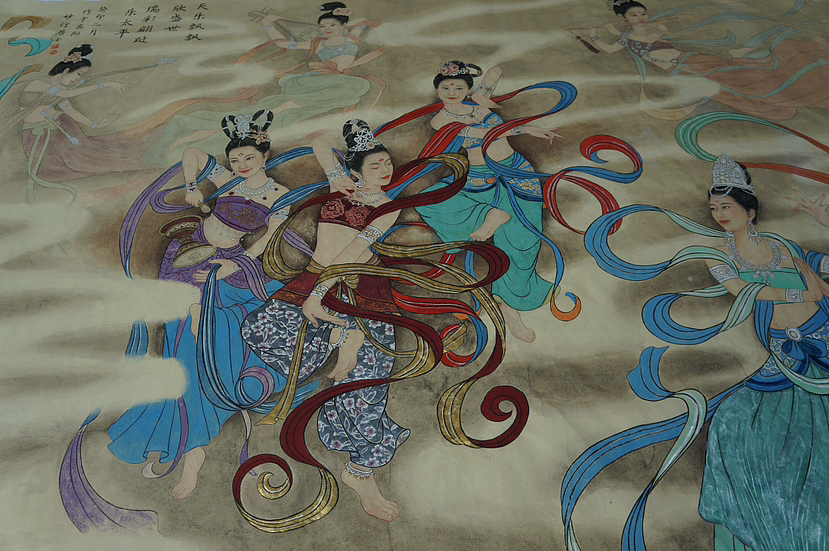 天乐飘飘欣盛世 瑞彩蹁跹乐太平（图ZMzM1MTA2ODM2） - 绘画 - 站酷设计师居士工笔原创素材 - 站酷ZCOOL