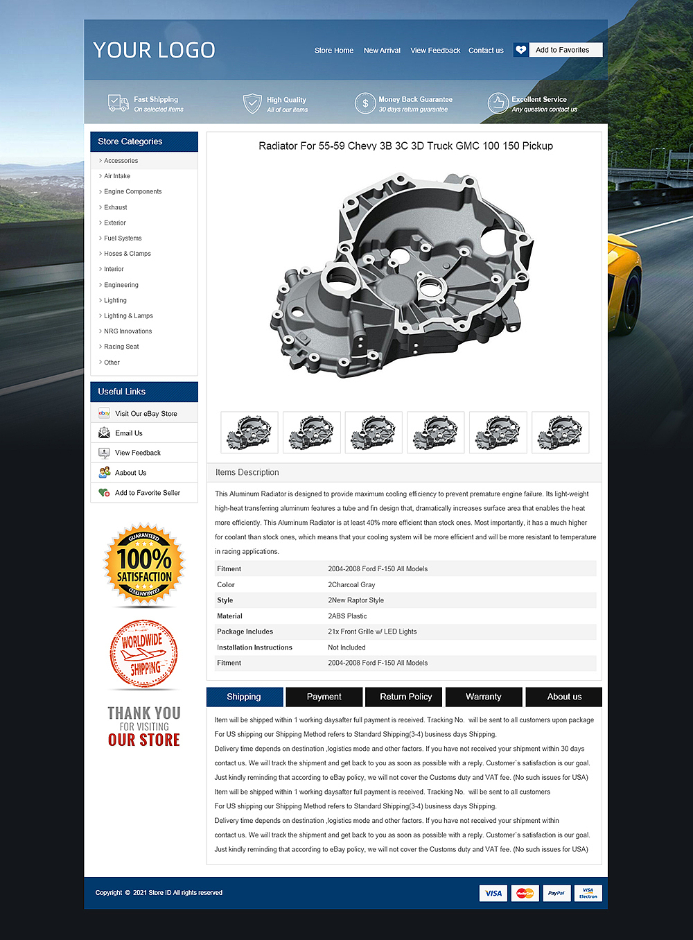 ebay详情描述模板