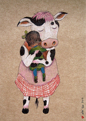 纯手绘明信片/新年祝福/圣诞贺卡/雪