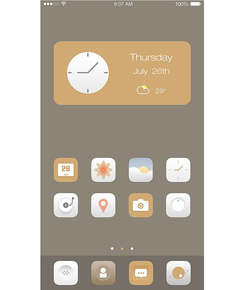 极简手机界面（图ZODg0MzAwMzY=） - 其他UI - 站酷设计师啵啾小姐原创素材 - 站酷ZCOOL