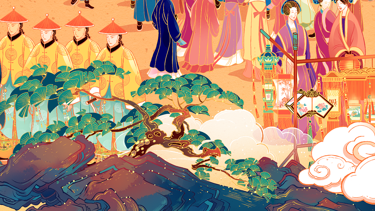 德芙DoveⅩ故宫 CNY万家得福长卷