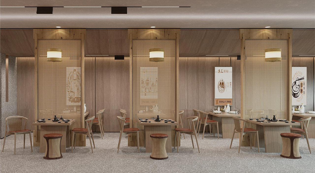 洪三灌汤包—空间设计（图ZMjc4NTg5NjM2） - 酒店餐饮设计 - 站酷设计师悦见设计lulu原创素材 - 站酷ZCOOL