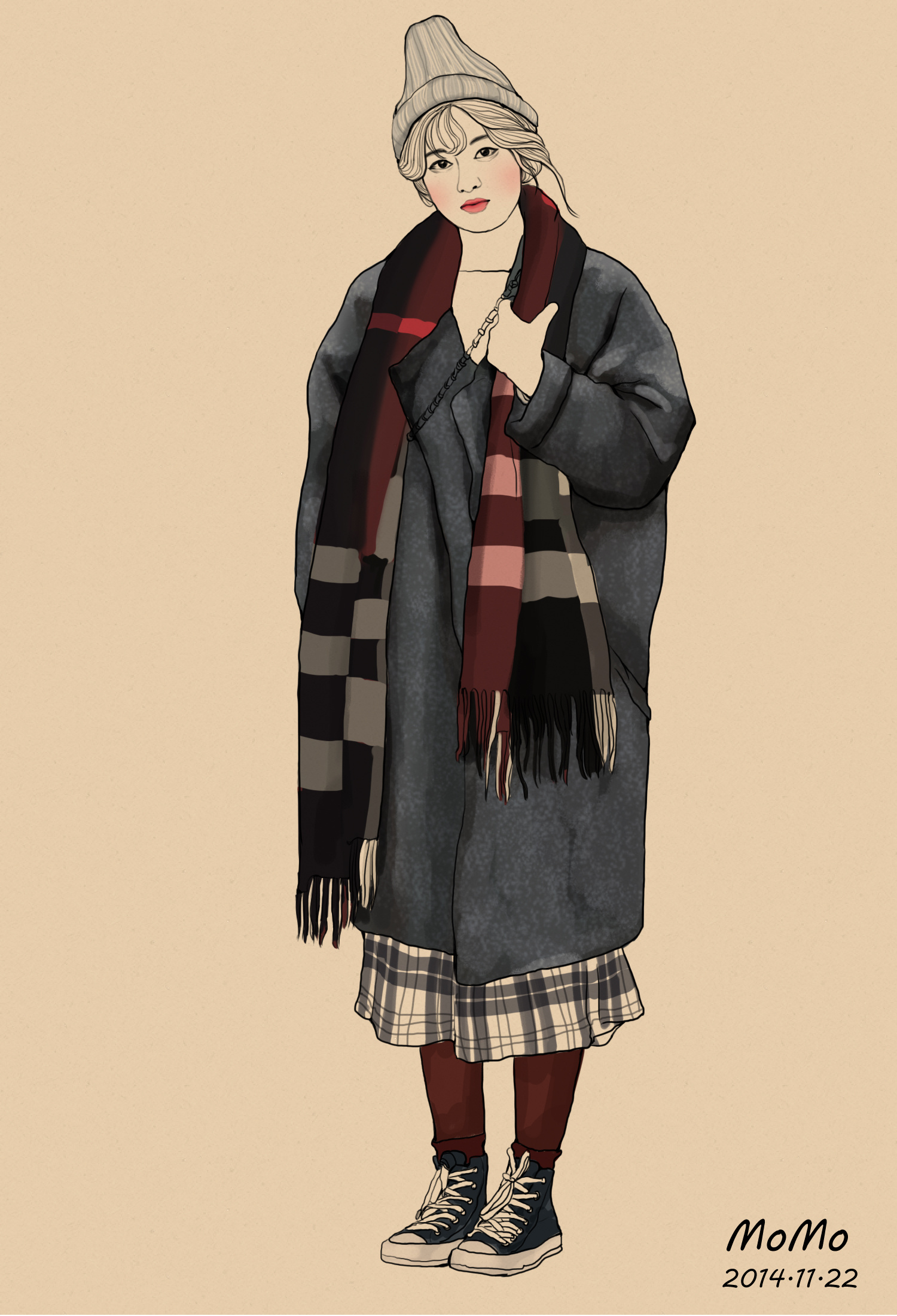 最近的街拍小绘|插画|创作习作|么么momo - 原创作品 - 站酷 (zcool)