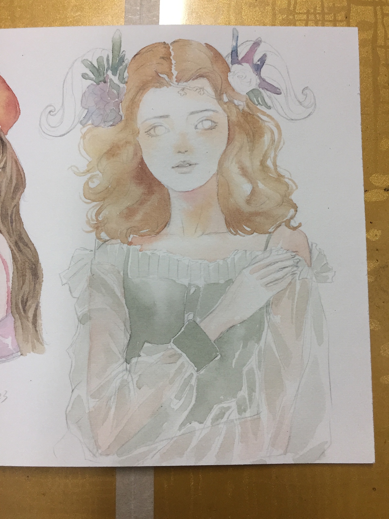 水彩头像（图ZMTg2NzI3Nzky） - 创作习作 - 站酷设计师妖妖璃原创素材 - 站酷ZCOOL