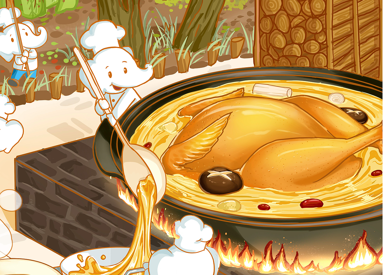 白象汤好喝海报设计