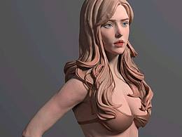 [zb练习]女孩雕塑练习