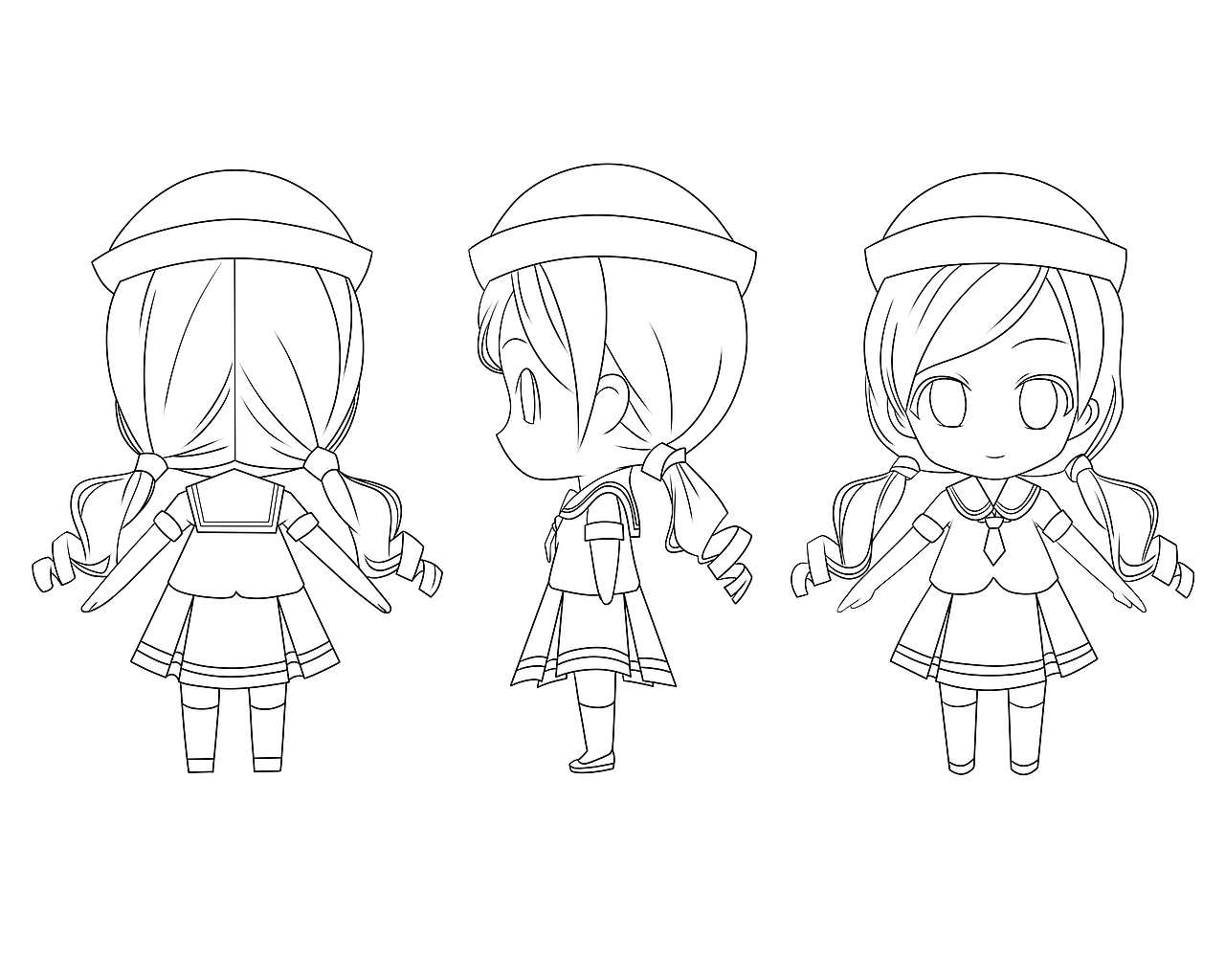 q版 漫画 三视图_936835398-站酷zcool