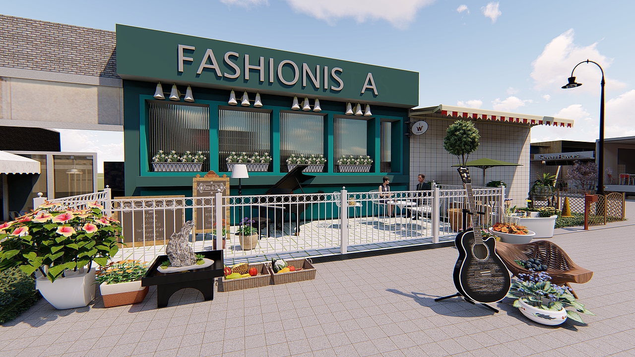 环艺毕业设计作品--北京798街拍基地