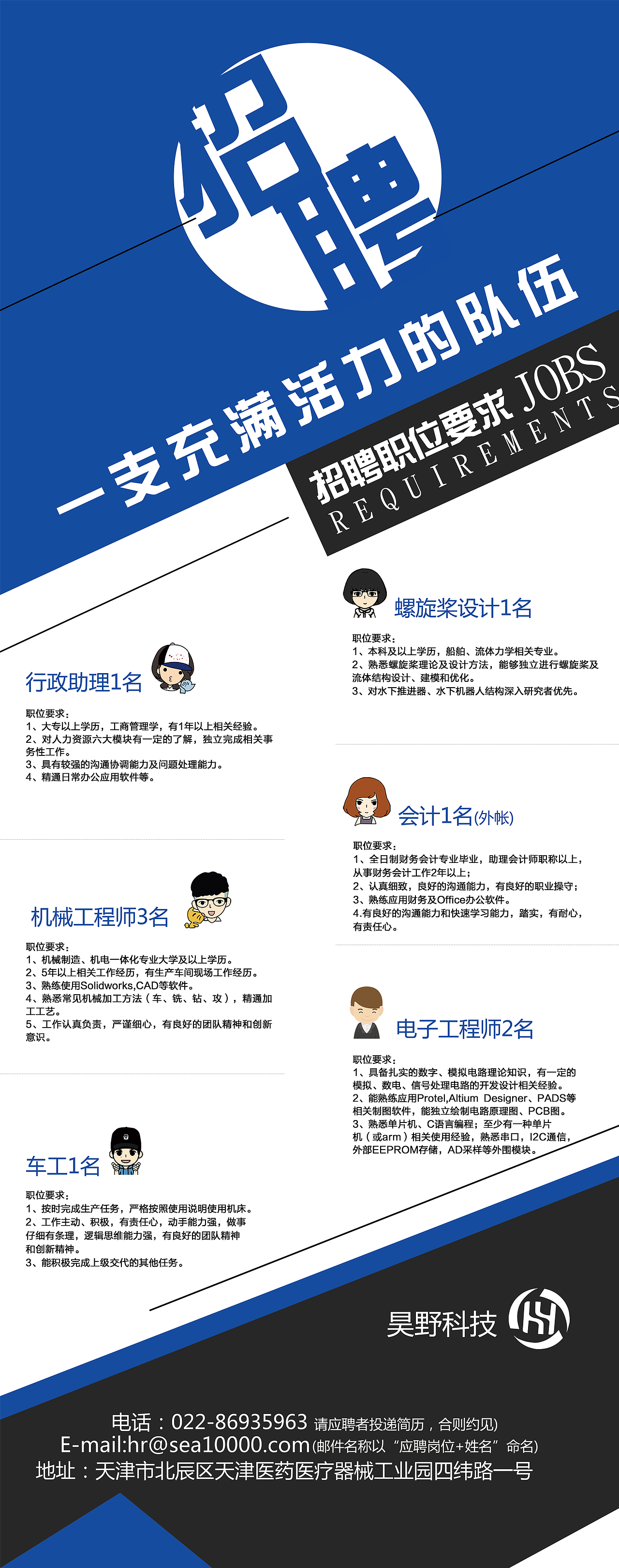 昊野招聘易拉宝（图ZNjg3NDQyMjA=） - 宣传物料 - 站酷设计师你看我会发光原创素材 - 站酷ZCOOL