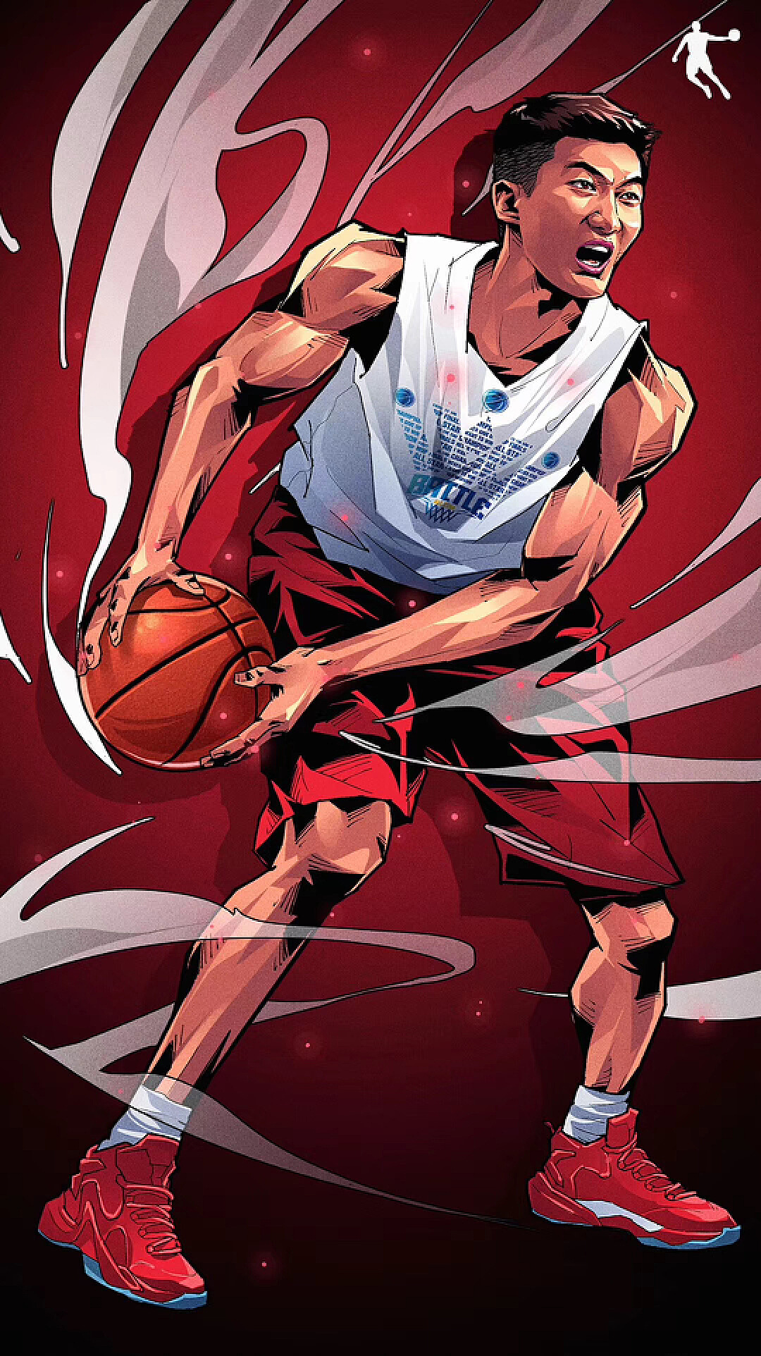 乔丹体育CBA篮球美漫插画写实风，斗者无畏_AceBang-站酷ZCOOL