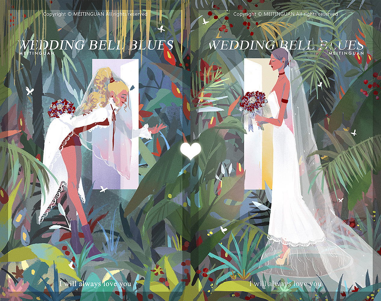 Wedding Bell Blues（图ZMTE1MzEyMTYw） - 商业插画 - 站酷设计师MEITINGUAN原创素材 - 站酷ZCOOL