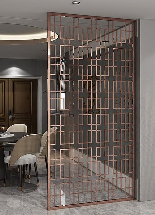 家用屏风 不锈钢屏风 玄关走廊客厅电视背景隔断墙（图ZMjYxMzA3NDIw） - 建筑设计 - 站酷设计师众亿金属制品原创素材 - 站酷ZCOOL