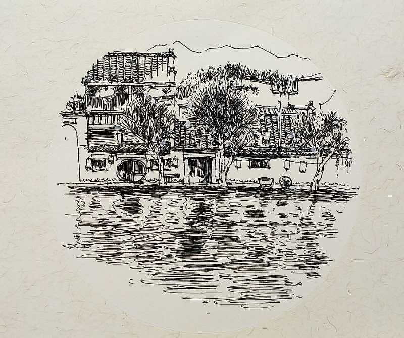 小白画宏村