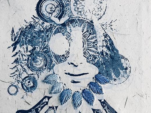 絲網(wǎng)印作品（個人主頁-ZMzMxNzU2Njg=） - 其他手工藝 - 站酷設(shè)計師胡黑豆原創(chuàng)素材 - 站酷ZCOOL