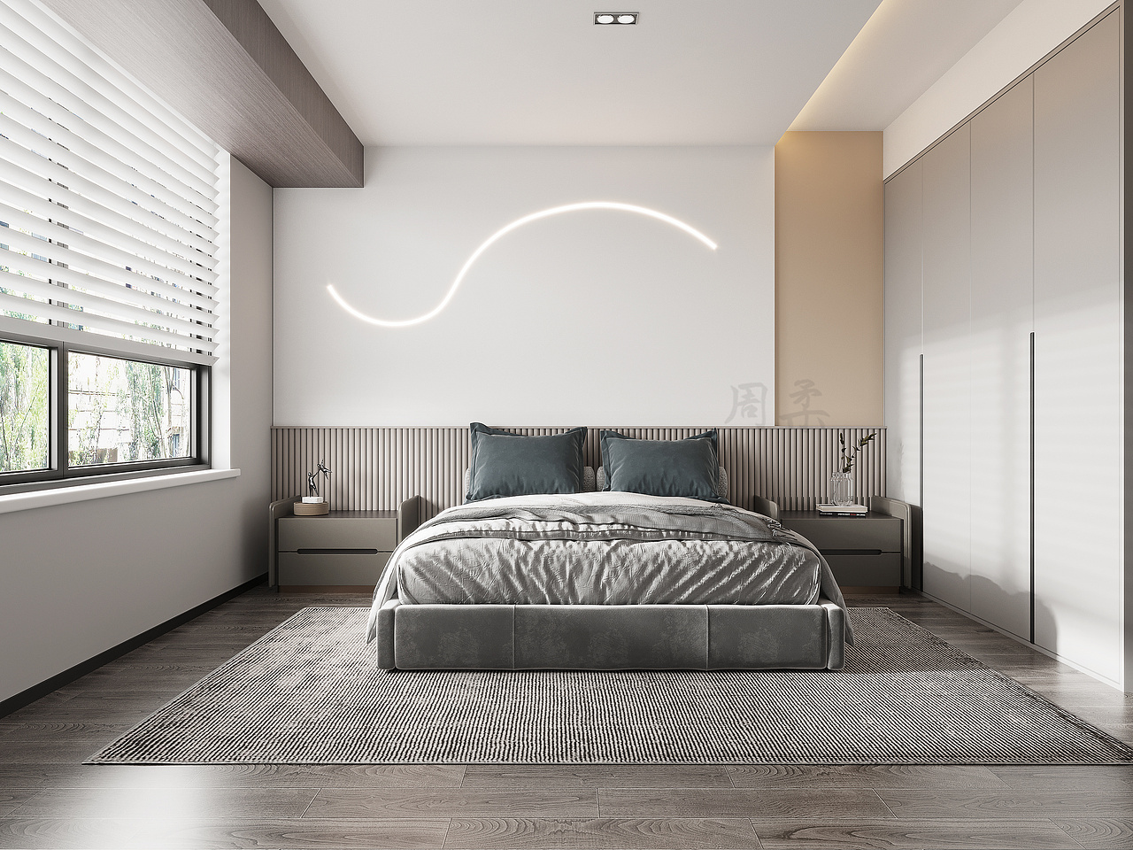 “灰度”简约风格公寓（图ZMjY0NDYyNDUy） - 家装设计 - 站酷设计师柔柔很温柔原创素材 - 站酷ZCOOL