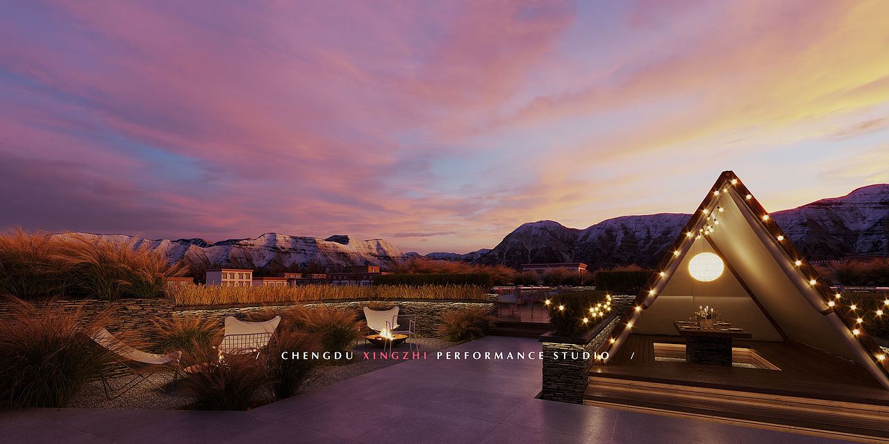 商业空间表现/ 餐厅 拉萨/ 辛丑年·戊戌月作