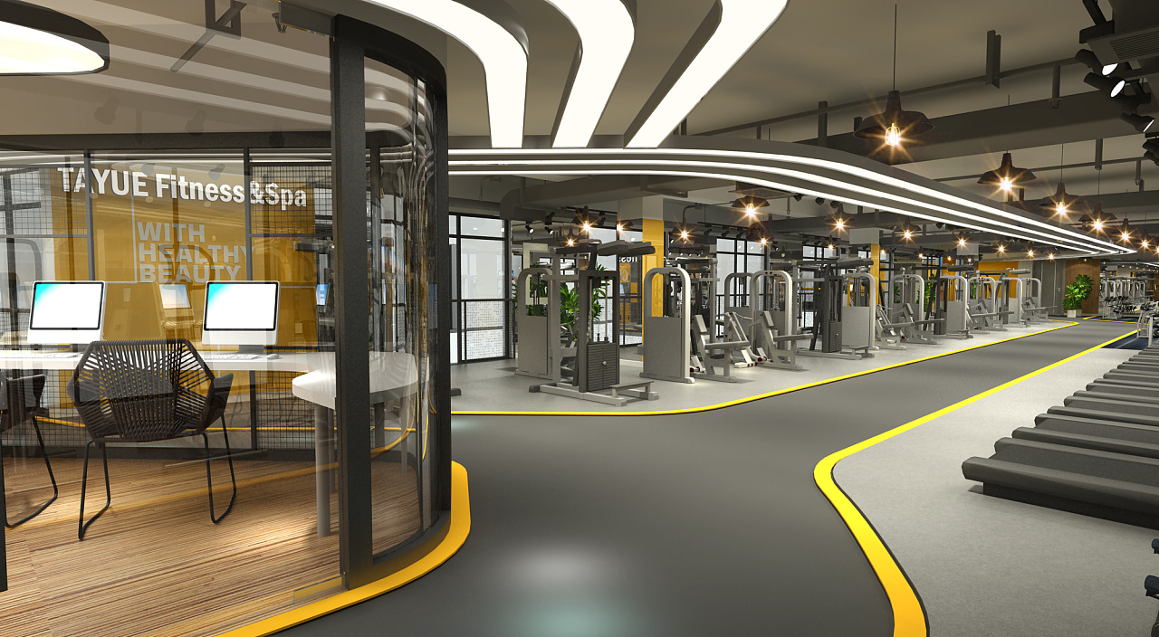 踏月健身房空间设计(德阳店)