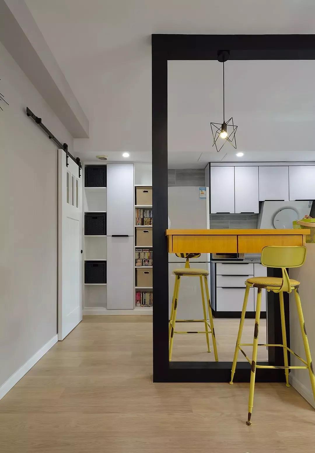 90㎡简约小复式，客厅隔断+隔断框，通透充满艺术感！（图ZMTI4NzQ2OTc2） - 家装设计 - 站酷设计师恒阁装饰原创素材 - 站酷ZCOOL