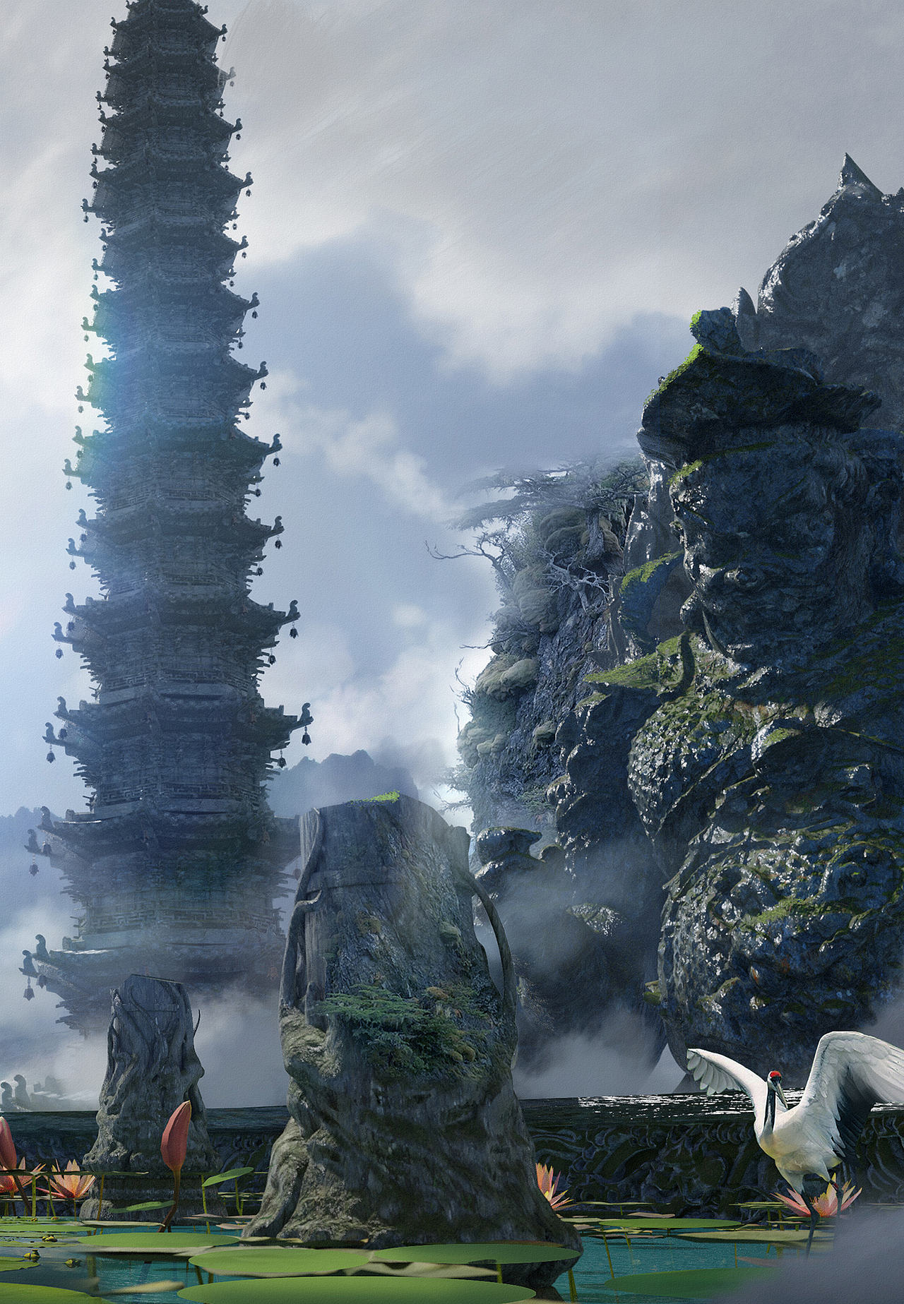 通天塔之二（图ZMjg5ODgzMTA4） - 场景 - 站酷设计师催化剂艺术工作室原创素材 - 站酷ZCOOL