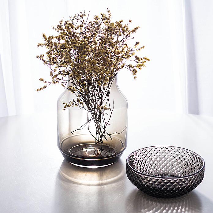 产品拍摄:玻璃大花瓶 储物罐