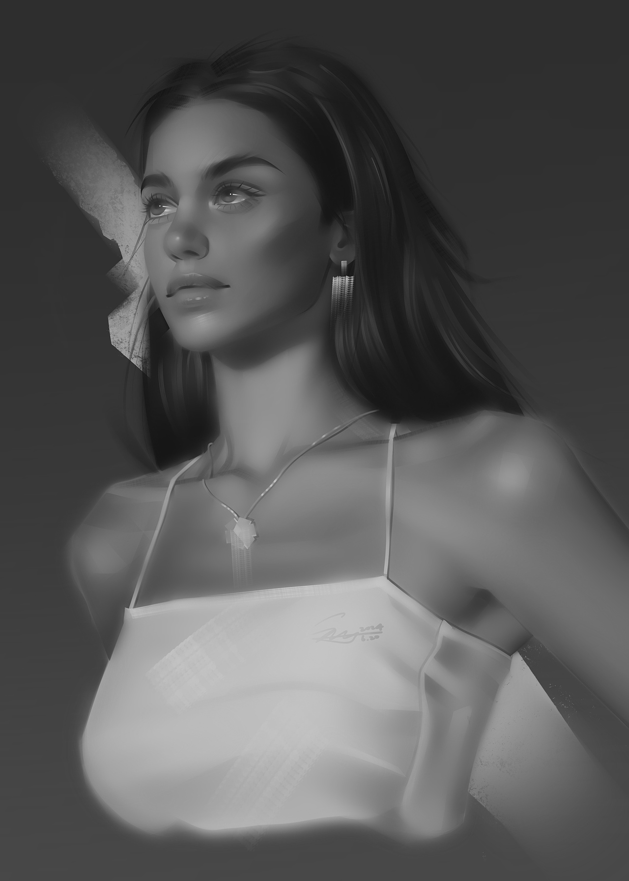 再坚定一点|女生头像厚涂