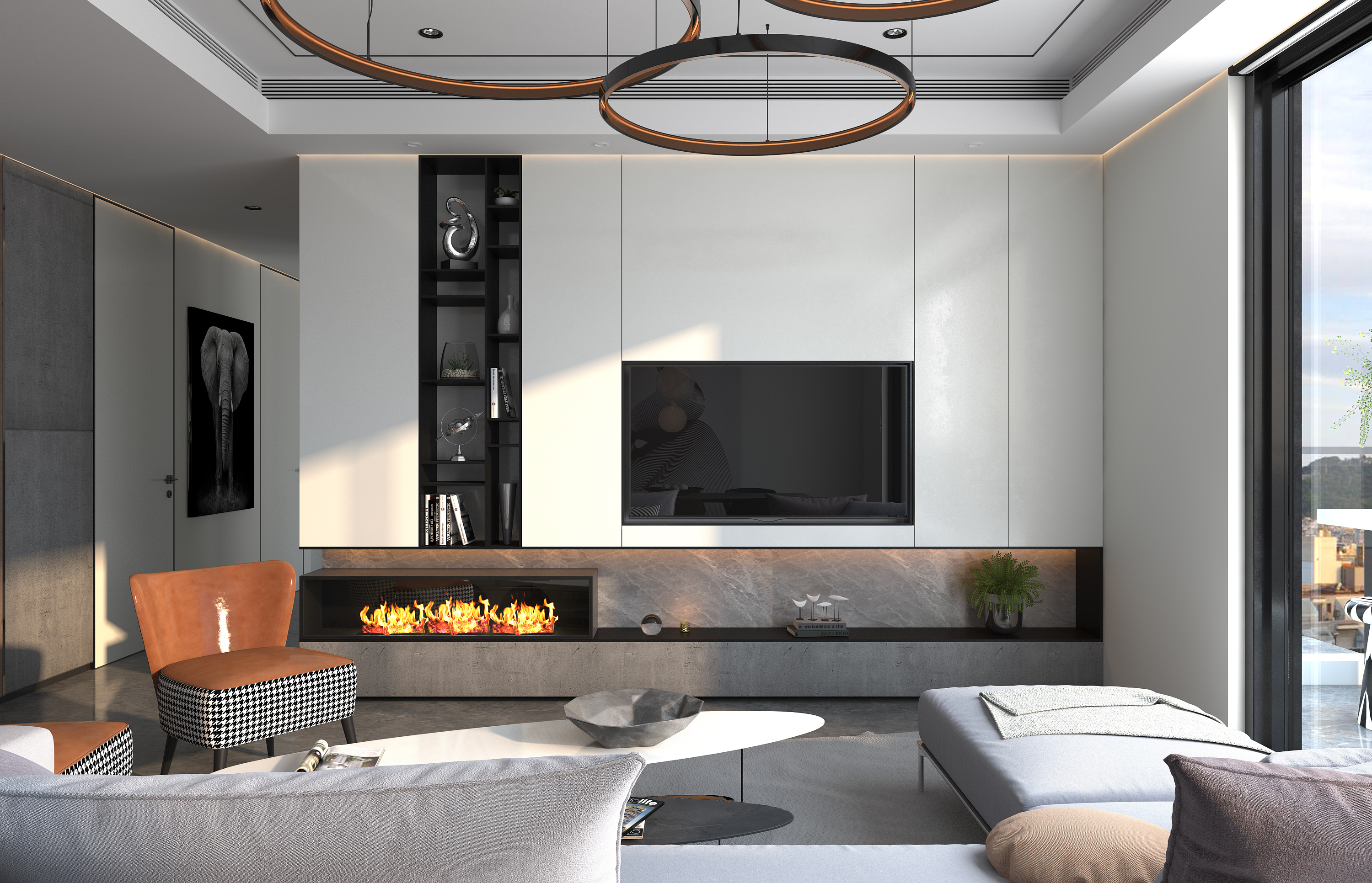 华润悦府 现代极简客餐厅