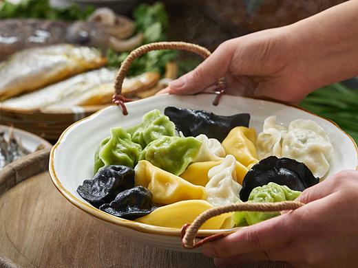 海鲜水饺美食摄影拍摄