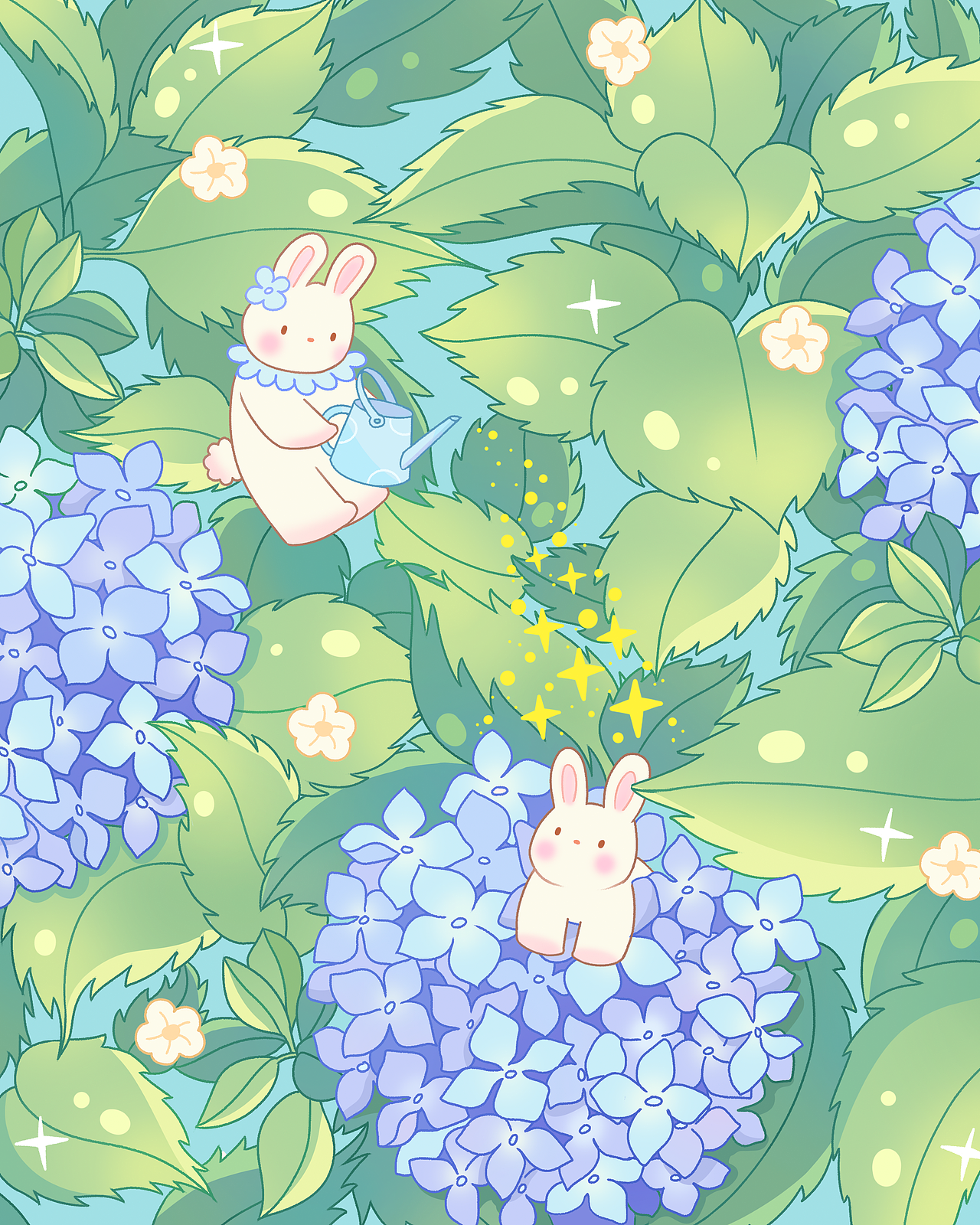 最近画的兔兔|治愈小插画合集