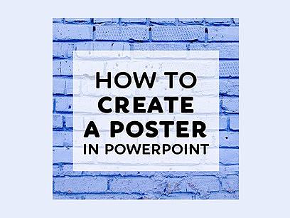 如何在PowerPoint中制作海报：10个简单步骤