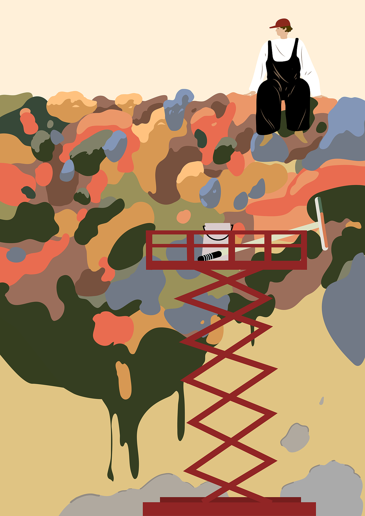 暂时相遇（图ZMjA1ODU5OTI0） - 艺术插画 - 站酷设计师NixRen原创素材 - 站酷ZCOOL