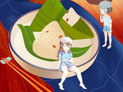 碧海食品，粽子礼盒包装。速冻蜜粽肉粽包装（个人主页-ZNDA1Njc4MjA=） - 电商 - 站酷设计师过拟合原创素材 - 站酷ZCOOL