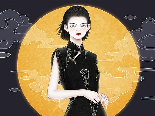 旗袍骨朵式——服设