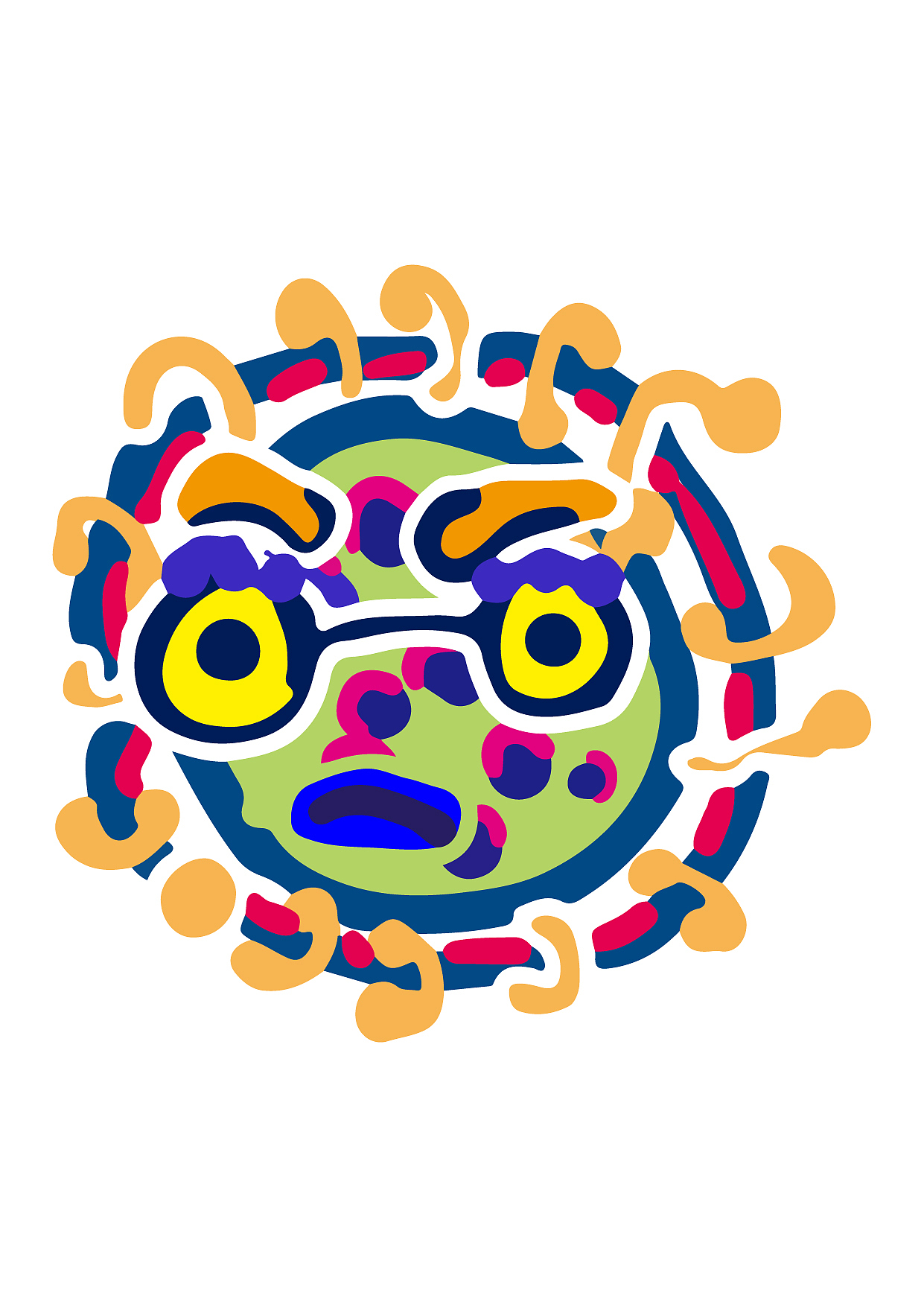 有关爱的主题（图ZMjQwODE3OTI0） - 新锐潮流插画 - 站酷设计师潮老头原创素材 - 站酷ZCOOL