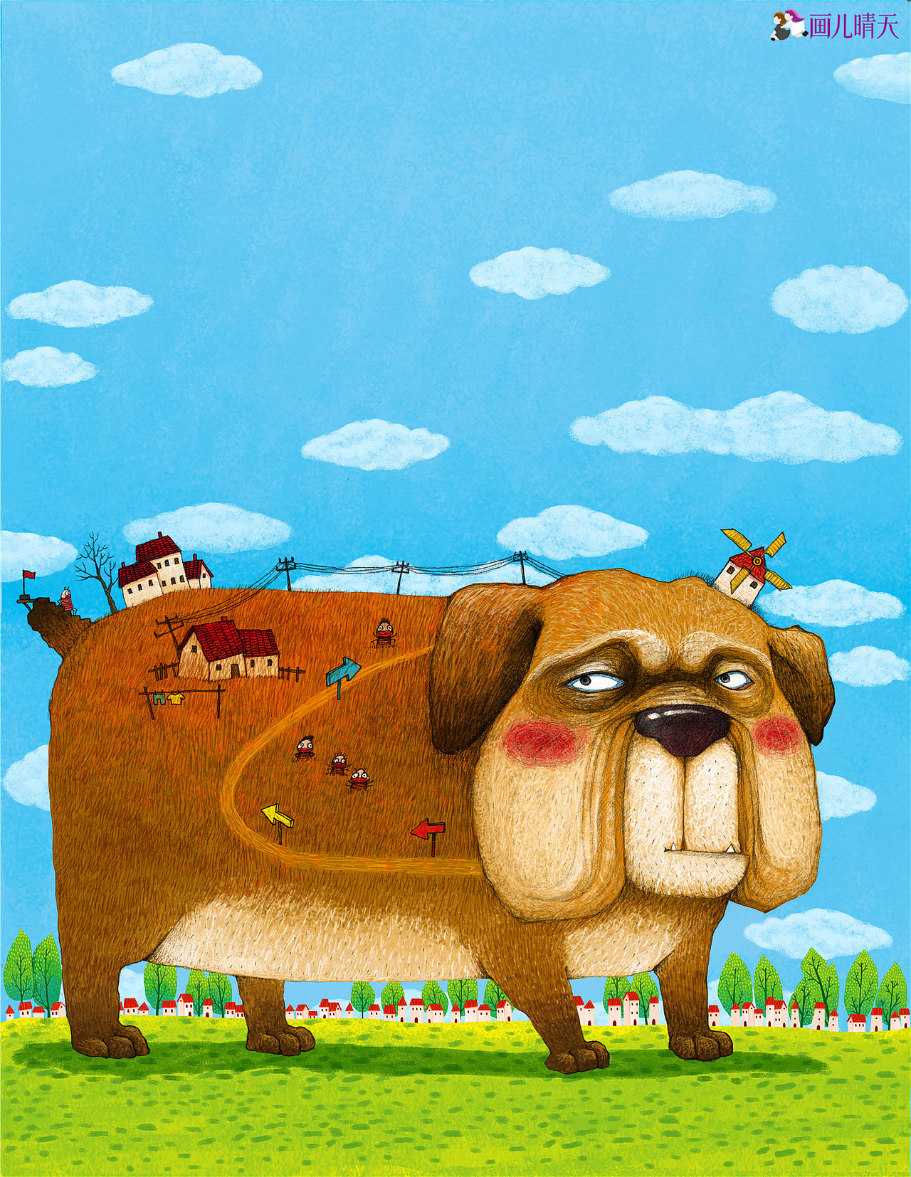 狗年画狗 50多幅水墨狗画+插画狗图（图ZMTAyODUzNjk2） - 商业插画 - 站酷设计师画儿晴天原创素材 - 站酷ZCOOL