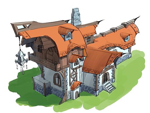 驿站单体设计练习（个人主页-ZNDUwMjU3ODg=） - 游戏原画 - 站酷设计师侯小侯原创素材 - 站酷ZCOOL