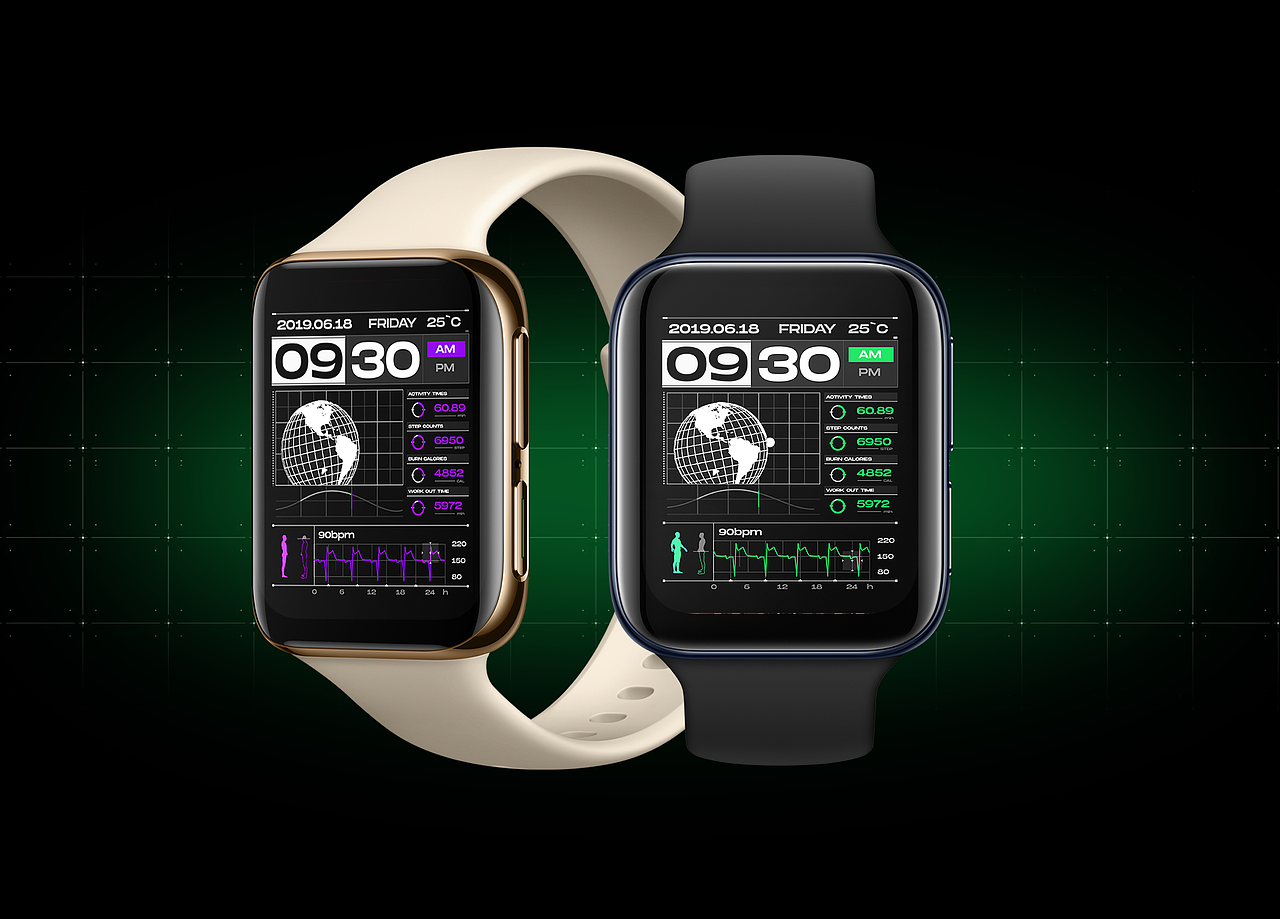 OPPO WATCH HUD表盘设计