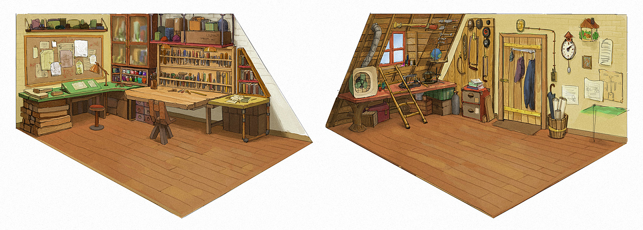 一些小场景设计|插画|概念设定|李师傅777 - 原创作品 - 站酷 (zcool)