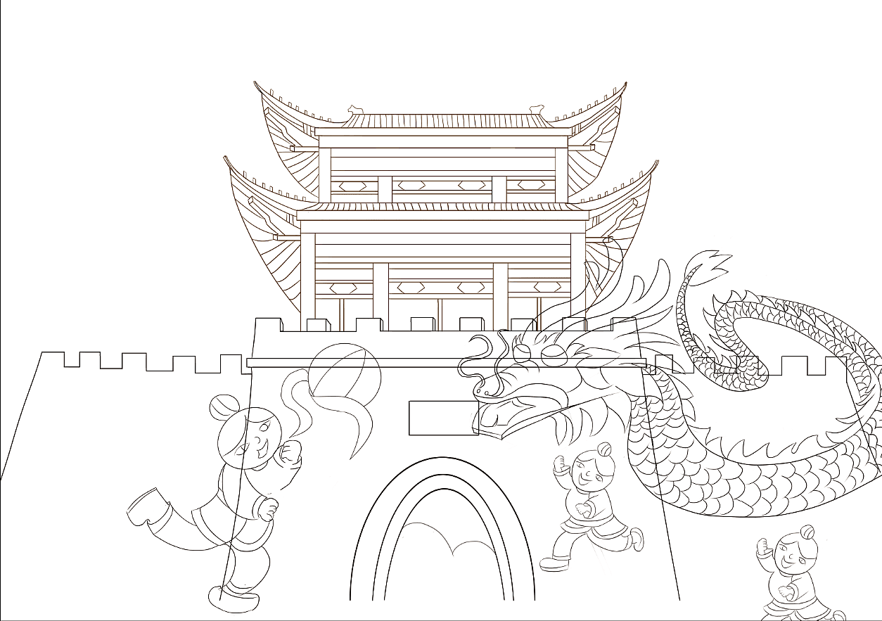 古城插画（图ZMjIxODQ5MTI0） - 商业插画 - 站酷设计师婷子TT原创素材 - 站酷ZCOOL