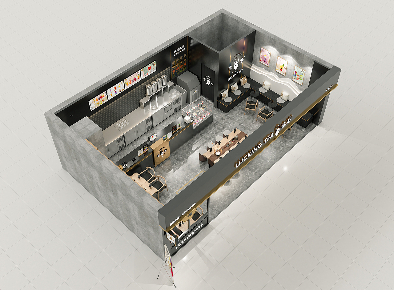 幸茶-餐饮空调设计（图ZMjcwNTg4NjAw） - 酒店餐饮设计 - 站酷设计师白洞设计原创素材 - 站酷ZCOOL