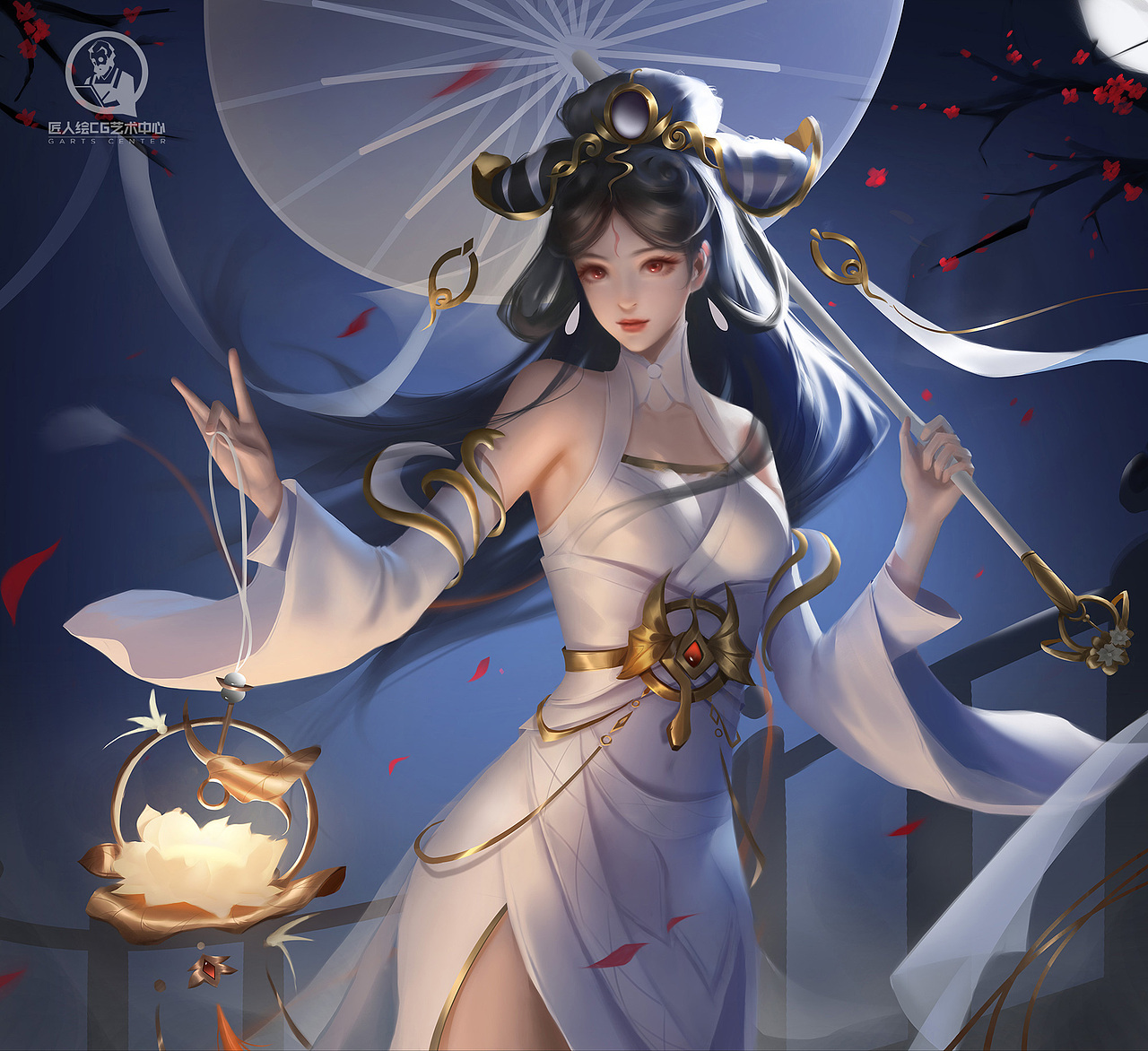 王者荣耀中大乔白蛇皮肤设定版