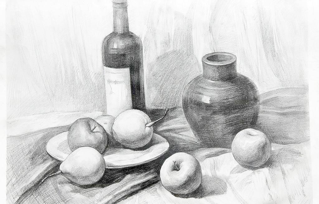 静物素描