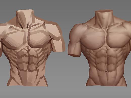 躯干（个人主页-ZNDg0Mzc1NzY=） - 游戏原画 - 站酷设计师泰豪小团子原创素材 - 站酷ZCOOL