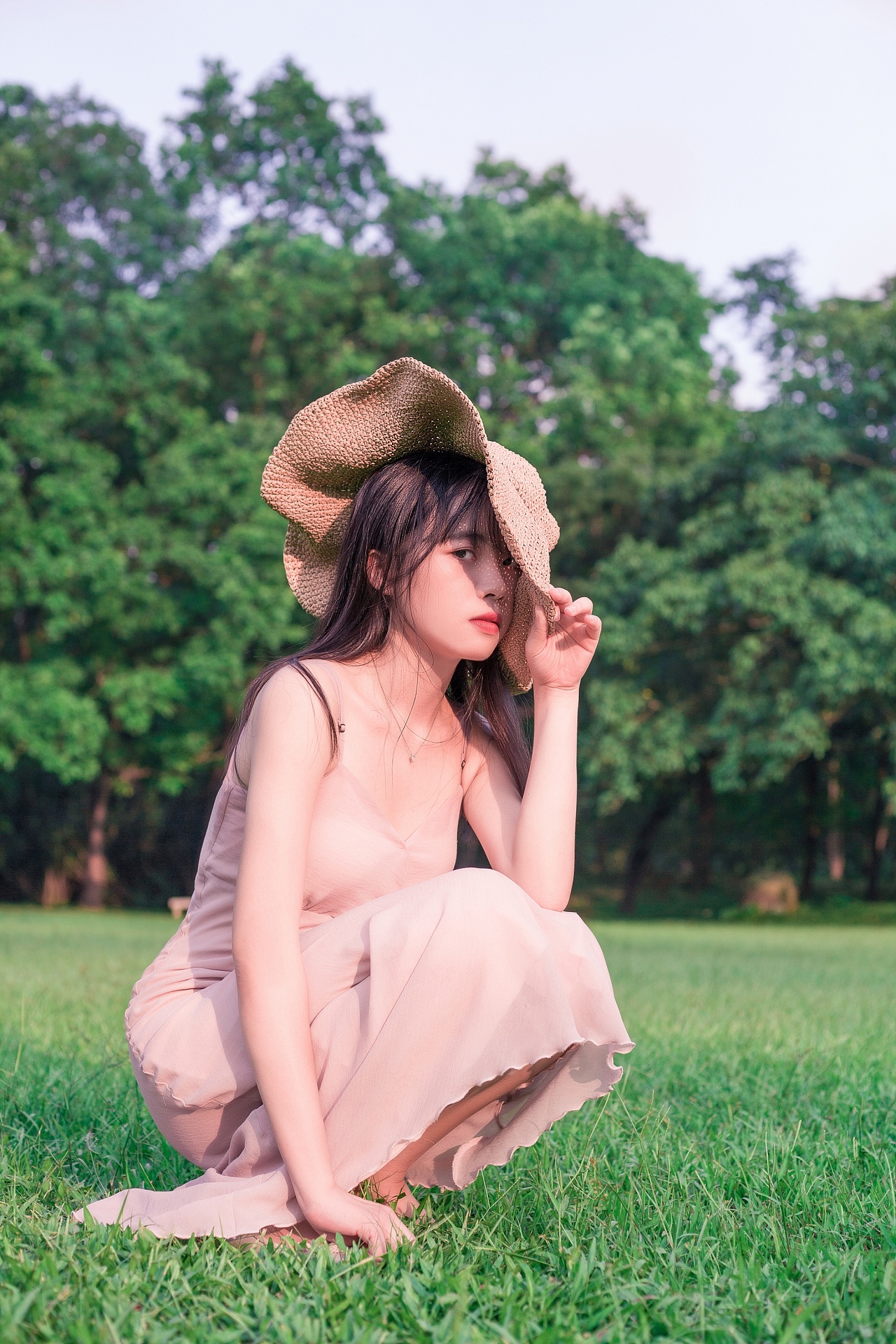 夏日,草地,你 人像写真 草地清新写真