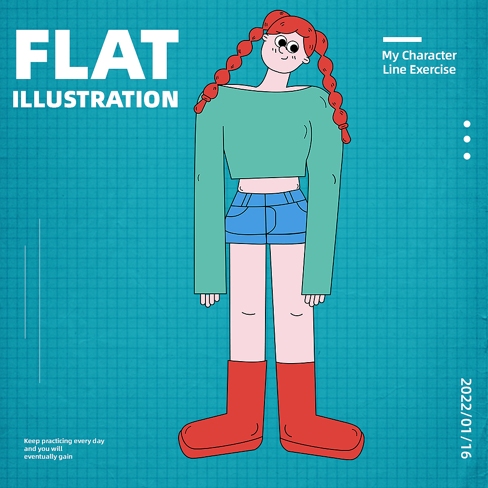 扁平风人物练习