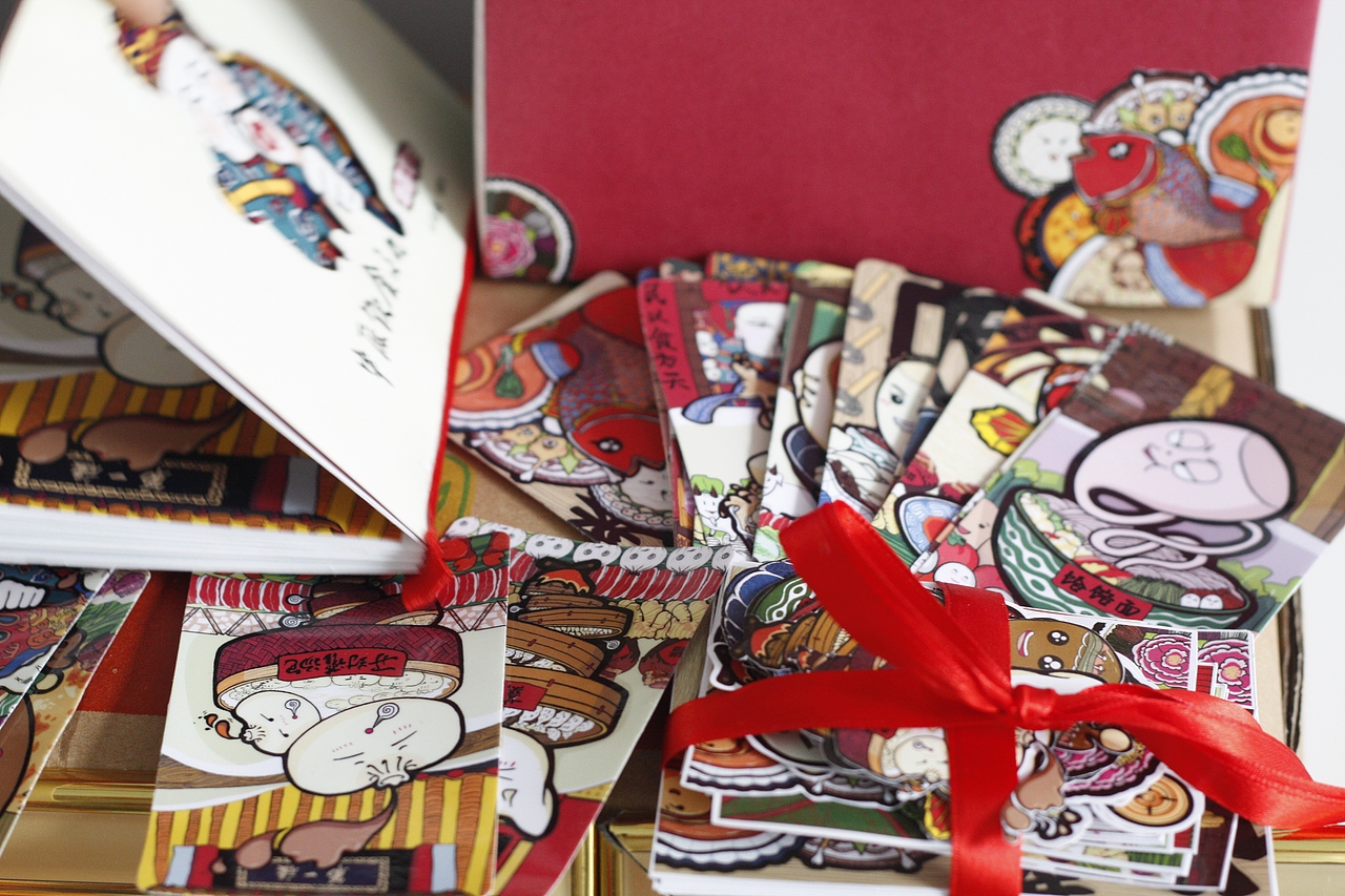 中原饮食文化插画后期制作（图ZMjI4ODgwODQ=） - 艺术插画 - 站酷设计师七瑶瑶原创素材 - 站酷ZCOOL